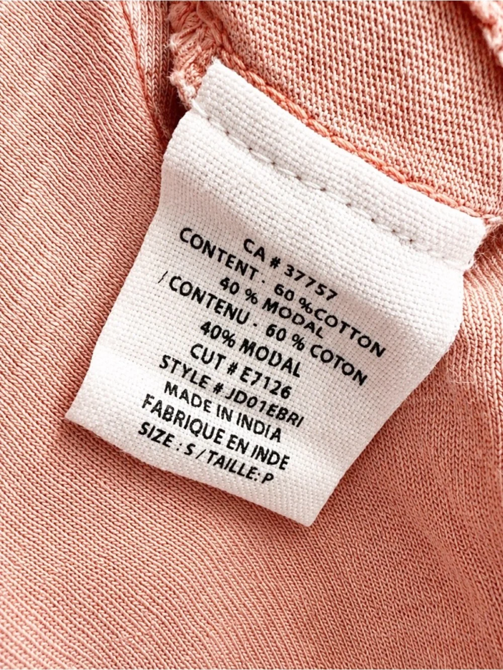 Billabong High-Low Tee Dress Coral / Blush Pink Size S Short-Sleeve
